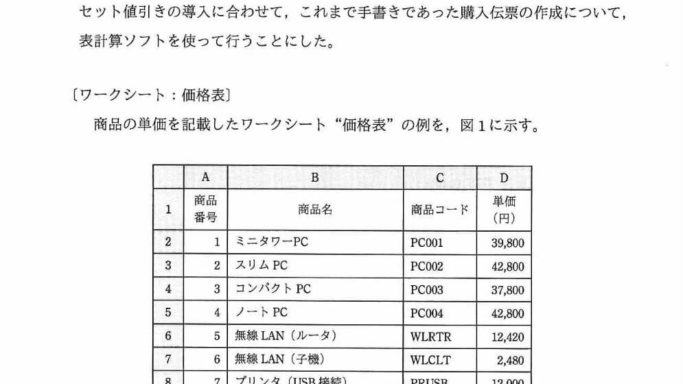 午後問題の歩き方 表計算も簡単ではなくプログラミング問題 1 基礎知識 基本情報技術者試験 受験ナビ